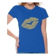 thumbnail image 1 of Awkward Styles Gold Lips Shirt Retro 80s Gold Lips T Shirt 80s Shirt 80s T Shirt Retro Vintage 80s Costume 80s Clothes for Women 80s Outfit 80s Party Girl Shirt 80s Accessories, 1 of 4
