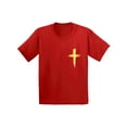 thumbnail image 1 of Awkward Styles Golden Cross Infant Shirt Jesus Shirts for Kids Christian T Shirt for Boys Christian Shirts for Girls Jesus T-Shirt for Children Christian Gifts Christ Clothes Cross Shirt for Kids, 1 of 4