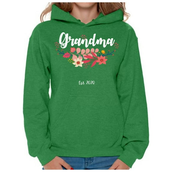 Awkward Styles Grandma 2020 Hooded Sweater for Women Grandma Clothes Pregnancy Reveal Women's Sweatshirt Pregnancy Reveal Gifts Grandma Hoodie Pregnancy Collection Pregnancy Announcement Sweater