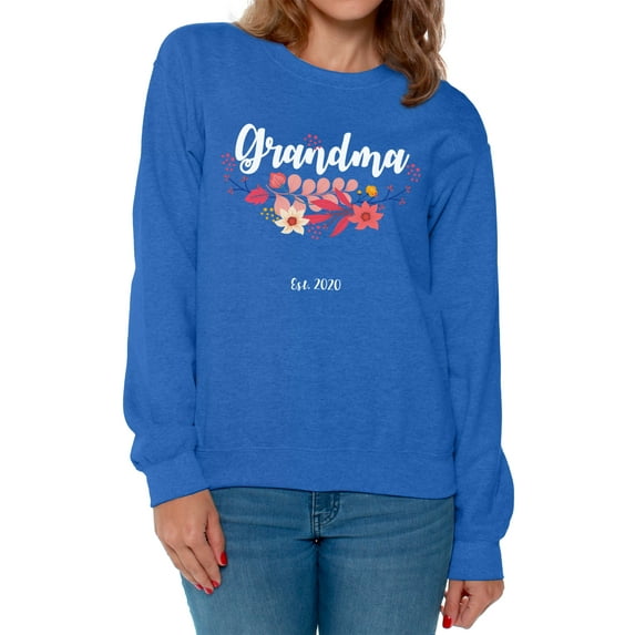 Awkward Styles Grandma 2020 Sweatshirt for Women Grandma Clothes Pregnancy Reveal Women's Sweatshirt Pregnancy Reveal Gifts Grandma Crewneck Pregnancy Collection Pregnancy Announcement Sweater