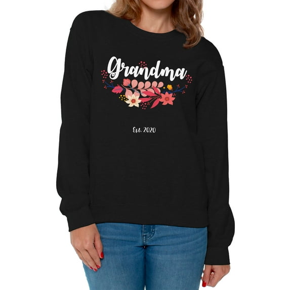 Awkward Styles Grandma 2020 Sweatshirt for Women Grandma Clothes Pregnancy Reveal Women's Sweatshirt Pregnancy Reveal Gifts Grandma Crewneck Pregnancy Collection Pregnancy Announcement Sweater