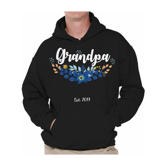 Awkward Styles Grandpa 2019 Hoodie for Men Grandpa Men's Sweaters Cute Grandpa Clothes for Dad Pregnancy Sweatshirt Pregnancy Reveal Hoodie for Men Grandpa Gifts Baby Announcement Hooded Sweater