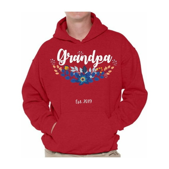 Awkward Styles Grandpa 2019 Hoodie for Men Grandpa Men's Sweaters Cute Grandpa Clothes for Dad Pregnancy Sweatshirt Pregnancy Reveal Hoodie for Men Grandpa Gifts Baby Announcement Hooded Sweater