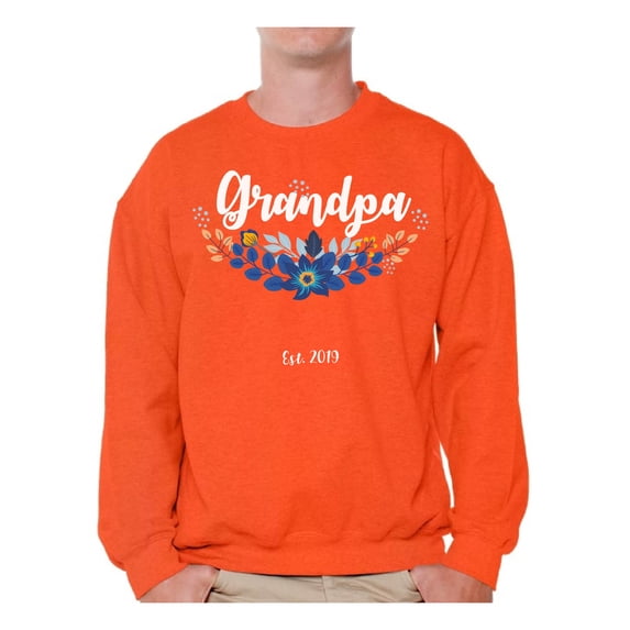 Awkward Styles Grandpa Men's Sweaters Cute Grandpa Clothes for Dad Pregnancy Sweatshirt Pregnancy Reveal Crewneck for Men Grandpa Gifts Baby Announcement Sweater Grandpa 2019 Sweatshirt for Men