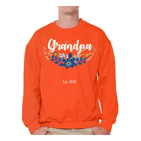 Awkward Styles Grandpa Men's Sweaters Cute Grandpa Clothes for Dad Pregnancy Sweatshirt Pregnancy Reveal Crewneck for Men Grandpa Gifts Baby Announcement Sweater Grandpa 2020 Sweatshirt for Men