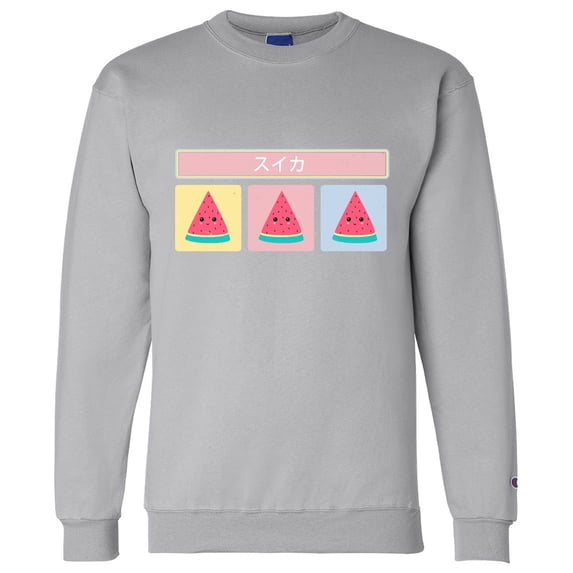 Awkward Styles Graphic Sweatshirt for Men Women - Watermelon Kawaii Funny Sweater- Printed on Champion Sweatshirt