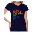 thumbnail image 1 of Awkward Styles Gray T Shirt Some People are Gay Get Over It Shirt for Women Gray Shirt for Women Gay Love Shirt LGBT T-Shirt Shirts for Women Gay Pride T-Shirt Gay Flag Shirts Gay T Shirt, 1 of 4