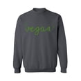 thumbnail image 1 of Awkward Styles Green Crewneck Vegan Clothes for Women Foliage Printed Unisex Crewneck Vegetarian Crewneck Vegan Sweater Vegan Friendly Crewneck Vegan Organic Crewnecks for Men Gifts for Vegetarians, 1 of 5