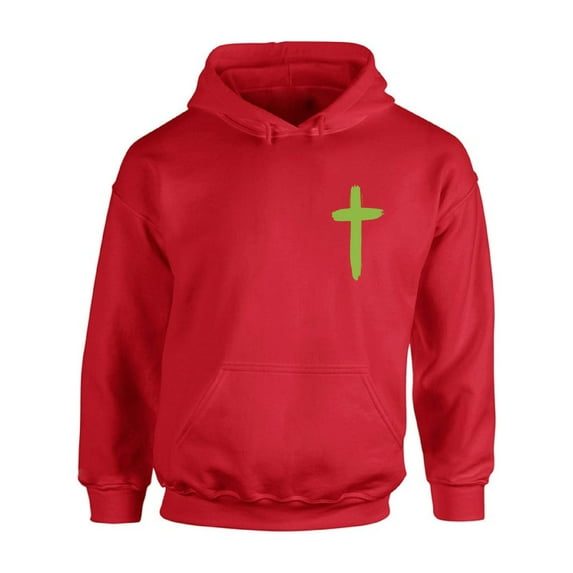 Awkward Styles Green Cross Unisex Hoodie Christian Hoodie for Him Jesus Collection Jesus Cross Hoodie for Women Jesus Sweater for Men Christian Cross Gifts Cross Unisex Outfit for Men and Women