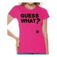 thumbnail image 1 of Awkward Styles Guess What Tshirt for Girlfriend I'm Pregnant Shirts Clothes for Ladies Womens Pregnancy Announcement T-Shirt for Ladies Pregnancy T-Shirt for Her Pregnancy Reveal Shirts for Women, 1 of 4