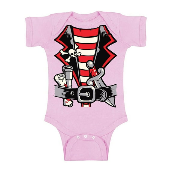 Awkward Styles Halloween Baby Bodysuit Pirate Romper