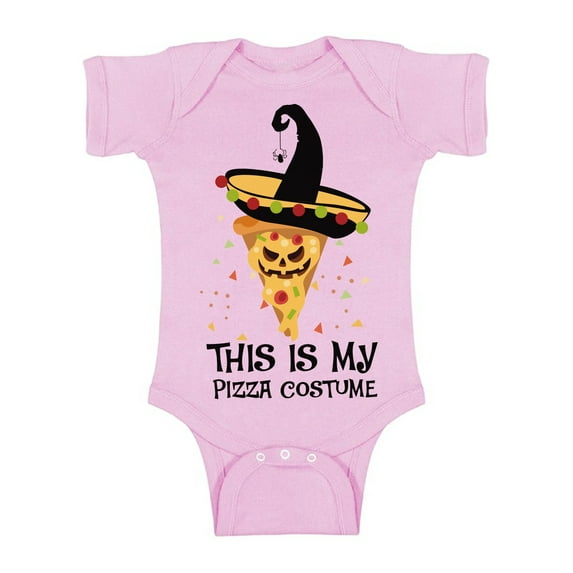 Awkward Styles Halloween Baby Bodysuit Pizza Romper