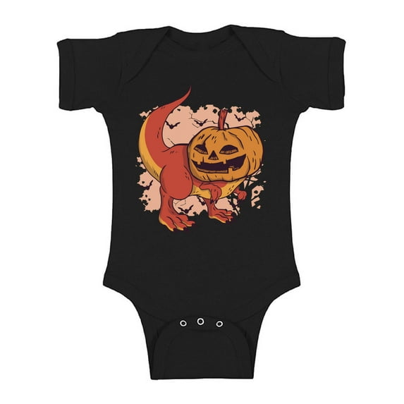 Awkward Styles Halloween Baby Bodysuit Pumpkin Dinosaur Romper