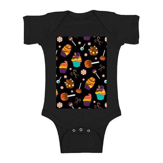 Awkward Styles Halloween Baby Bodysuit Sweet Candies Romper