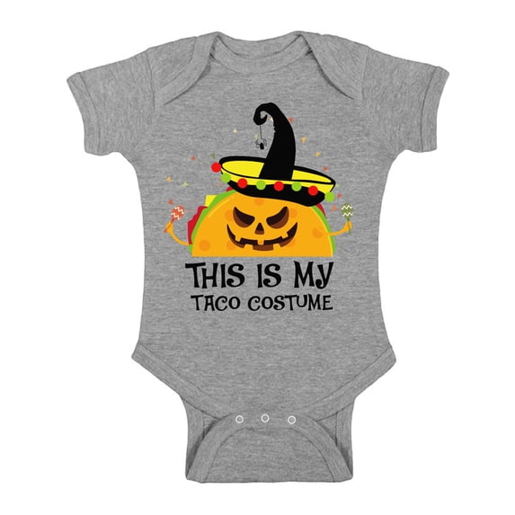 Awkward Styles Halloween Baby Bodysuit Taco Romper