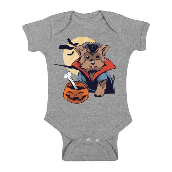 Awkward Styles Halloween Baby Bodysuit Vampire Morkie Romper