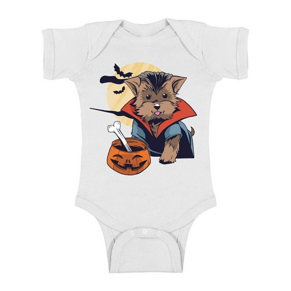 Awkward Styles Halloween Baby Bodysuit Vampire Morkie Romper