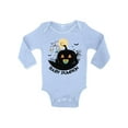 thumbnail image 1 of Awkward Styles Halloween Bodysuit Baby Boy Girl Pumpkin Romper, 1 of 4
