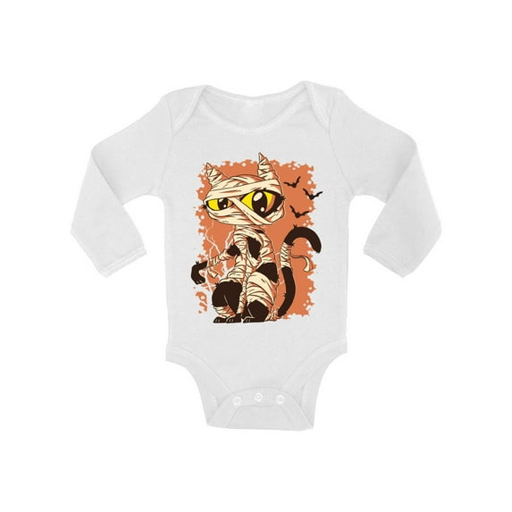 Awkward Styles Halloween Bodysuit Mummy Cat Baby Romper