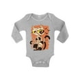 thumbnail image 1 of Awkward Styles Halloween Bodysuit Mummy Cat Baby Romper, 1 of 4