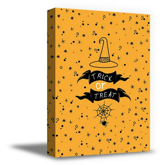 Awkward Styles Halloween Canvas Wall Art Trick or Treat Spider Home Decor Prints
