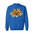 thumbnail image 1 of Awkward Styles Halloween Crewneck Top Smoking Pumpkin Sweatshirts, 1 of 5