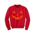 thumbnail image 1 of Awkward Styles Halloween Girls Boys Youth Sweatshirt Orange Jack O Lantern Crewneck Tops for Kids, 1 of 5