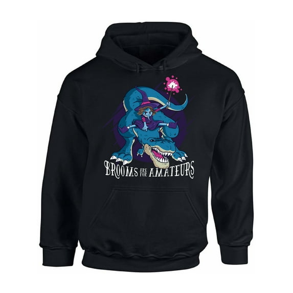Awkward Styles Halloween Hoodie Witch on Dinosaur Hooded Sweatshirt