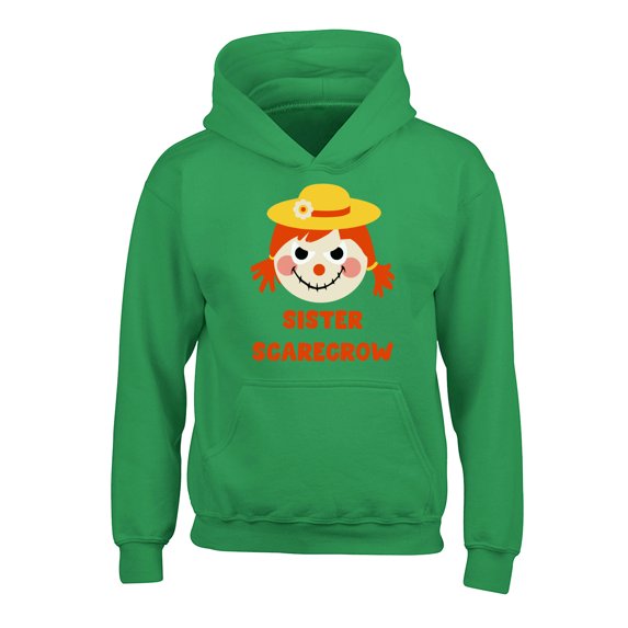 Awkward Styles Halloween Hoodies for Girls for Kids Sister Scarecrow Hooded Youth Sweatshirt