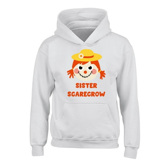 Awkward Styles Halloween Hoodies for Girls for Kids Sister Scarecrow Hooded Youth Sweatshirt