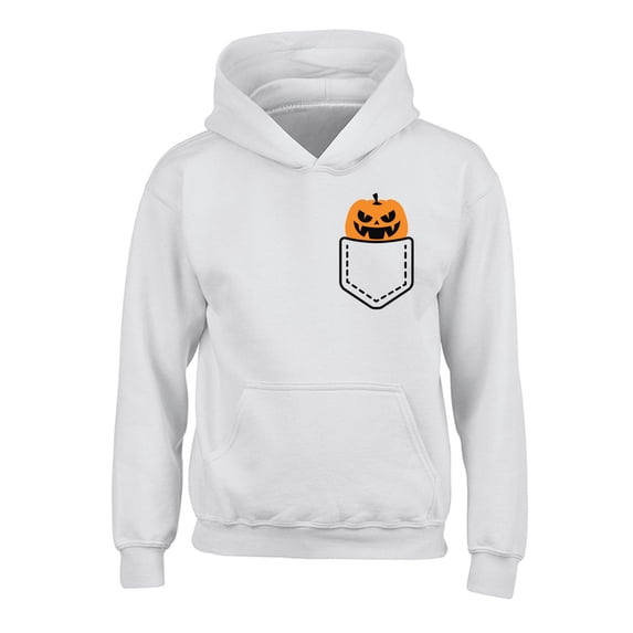 Awkward Styles Halloween Hoodies for Kids Girls Boys Angry Pumpkin Hooded Youth Sweatshirt Pocket Print