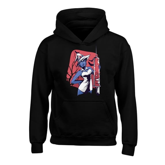 Awkward Styles Halloween Hoodies for Kids Witch Nurse Hooded Youth Sweatshirt