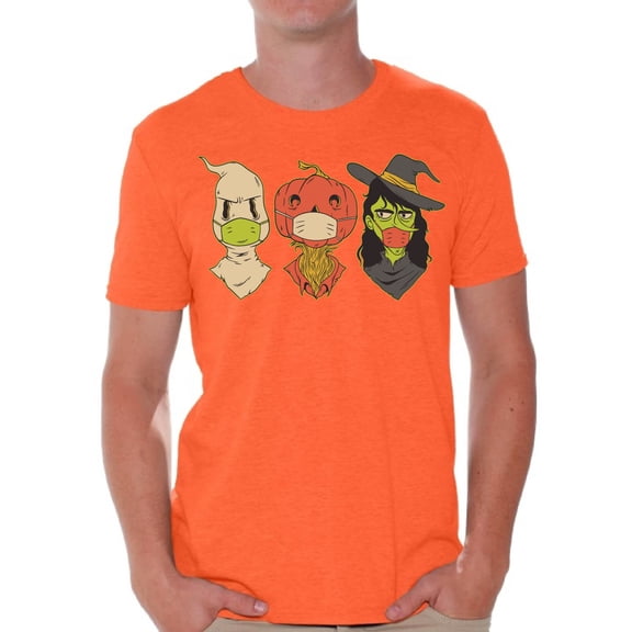 Awkward Styles Halloween Mens Shirts Halloween Creatures in Face Masks Shirt Funny Halloween Creatures in Face Masks Tee Halloween Costume Ideas for Men