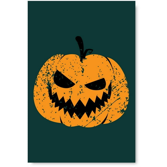 Awkward Styles Halloween Poster Wall Art Angry Pumpkin Face Home Decor Prints