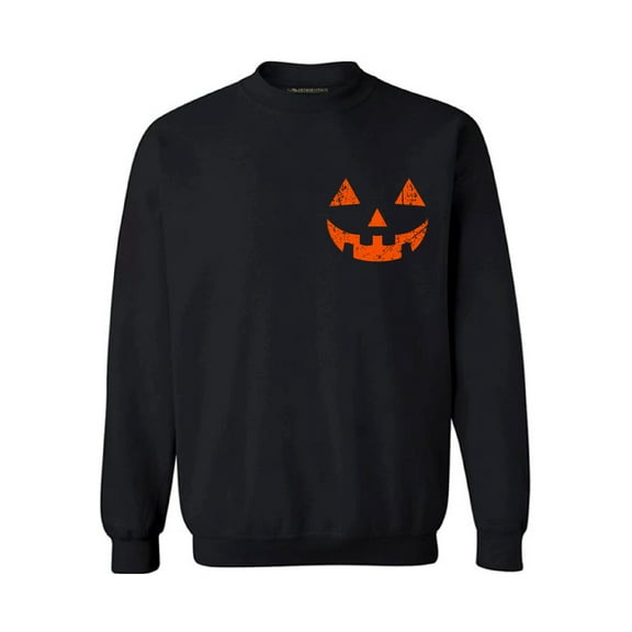 Awkward Styles Halloween Pumpkin Face Sweatshirt Halloween Sweater for Women Men's Jack-O'-Lantern Pumpkin Sweatshirt Gifts for Halloween Pumpkin Face Sweater Scary Outfit Spooky Gifts Pumpkin Sweater