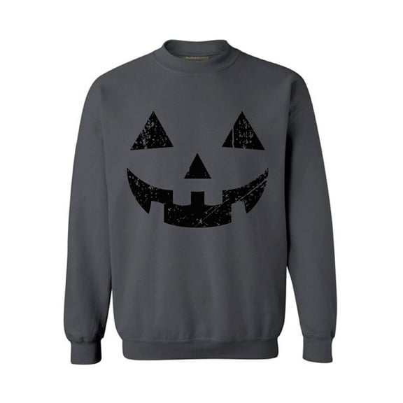 Awkward Styles Halloween Pumpkin Sweatshirt for Men and Women Jack-O'-Lantern Sweater Day of the Dead Outfit Halloween Sweatshirt Dia de los Muertos Gifts Pumpkin Face Sweater for Women and Men