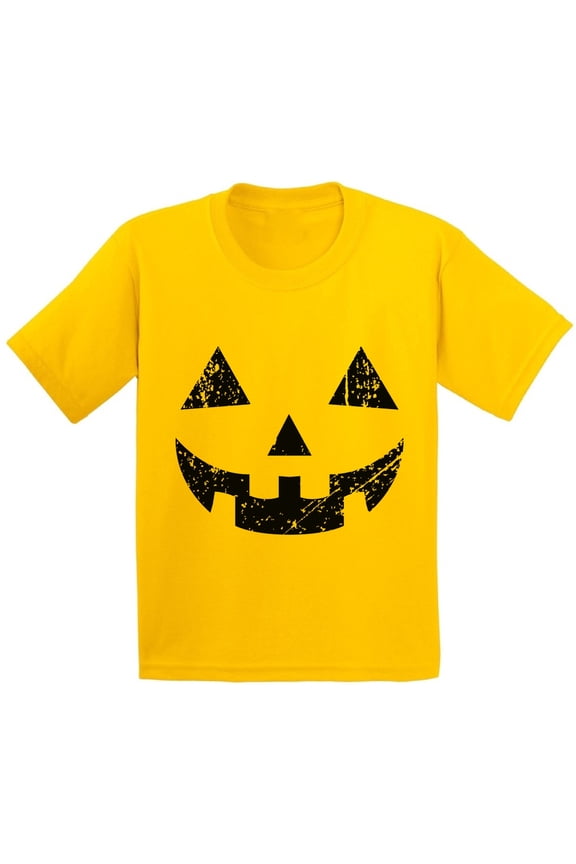 Halloween Pumpkin Tshirt Jack-O'-Lantern Shirt Halloween Shirt for Kids Dia de los Muertos Youth T Shirt Funny Pumpkin Face T-Shirt Kids Halloween Party Shirt Day of the Dead Gifts