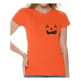 thumbnail image 1 of Awkward Styles Halloween Pumpkin Tshirt Halloween Shirts for Women Funny Halloween Shirts Women's Jack-O'-Lantern Tshirt Spooky Outfit Funny Gifts for Halloween Jack-O'-Lantern Pumpkin Women's Tshirt, 1 of 4