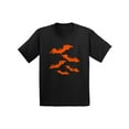 thumbnail image 1 of Awkward Styles Halloween Shirt for Kids Halloween Bats Graphic Youth T-Shirt Spooky Halloween Night Design Distressed Orange Bats Tee Trick or Treat Halloween Shirt, 1 of 4