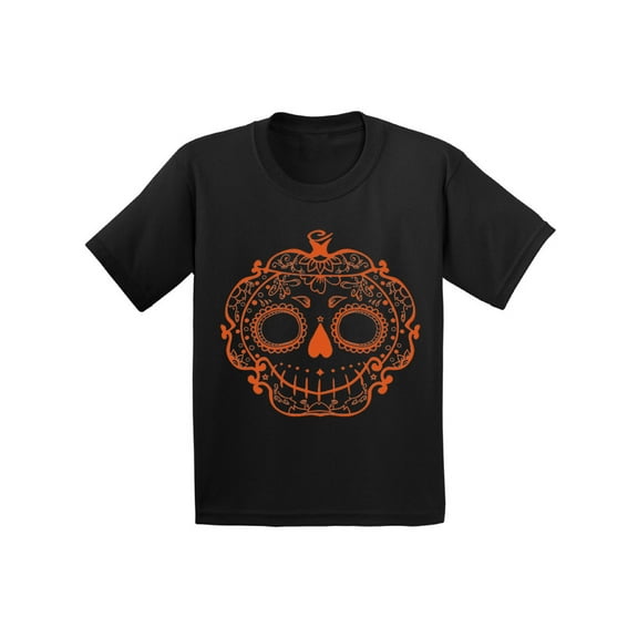 Awkward Styles Halloween Shirts for Kids Cute Sugar Pumpkin Graphic Design T-Shirt for Youth Funny Orange Sugar Pumpkin Halloween T-Shirt