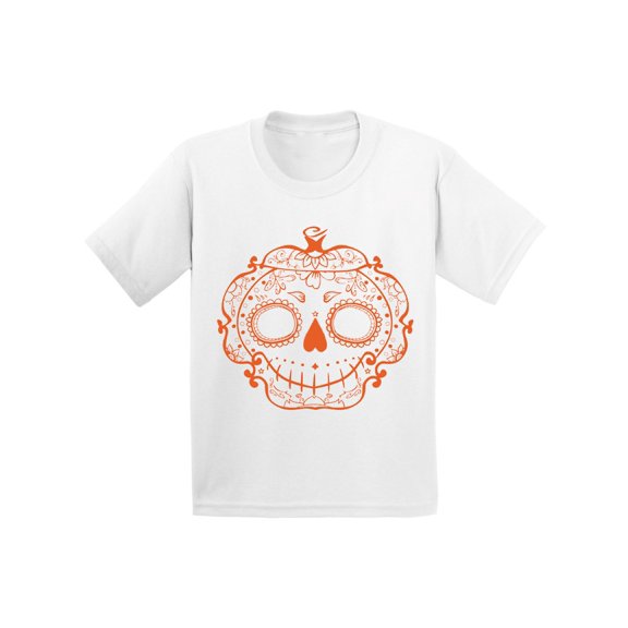 Awkward Styles Halloween Shirts for Kids Cute Sugar Pumpkin Graphic Design T-Shirt for Youth Funny Orange Sugar Pumpkin Halloween T-Shirt