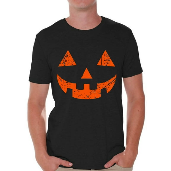 Awkward Styles Halloween Shirts for Men Jack O’ Halloween Graphic Shirt for Men Funny Pumpkin Tee Spooky Halloween Fun T-shirt for Men