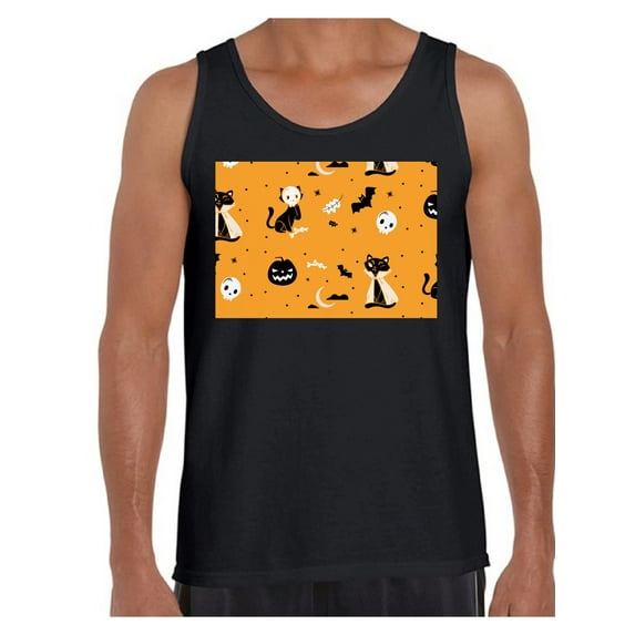 Awkward Styles Halloween Sleeveless Shirt Fall Print Tank Top for Men