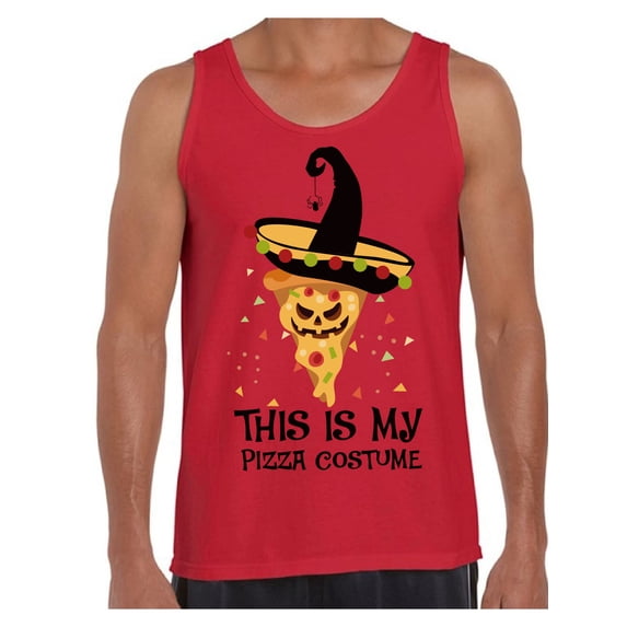 Awkward Styles Halloween Sleeveless Shirt Pizza Tank Top for Men