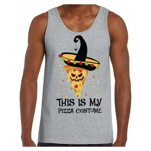 Awkward Styles Halloween Sleeveless Shirt Pizza Tank Top for Men