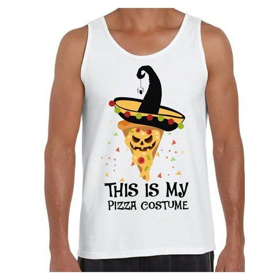 Awkward Styles Halloween Sleeveless Shirt Pizza Tank Top for Men