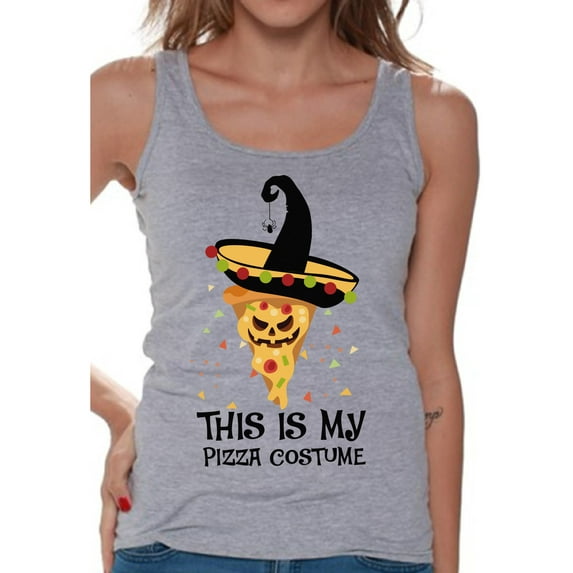 Awkward Styles Halloween Sleeveless Shirt Pizza Tank Top for Women