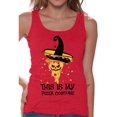 thumbnail image 1 of Awkward Styles Halloween Sleeveless Shirt Pizza Tank Top for Women, 1 of 4