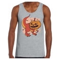 thumbnail image 1 of Awkward Styles Halloween Sleeveless Shirt Pumpkin Dinosaur Tank Top for Men, 1 of 4