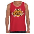 thumbnail image 1 of Awkward Styles Halloween Sleeveless Shirt Smoking Pumpkin Tank Top for Men, 1 of 4